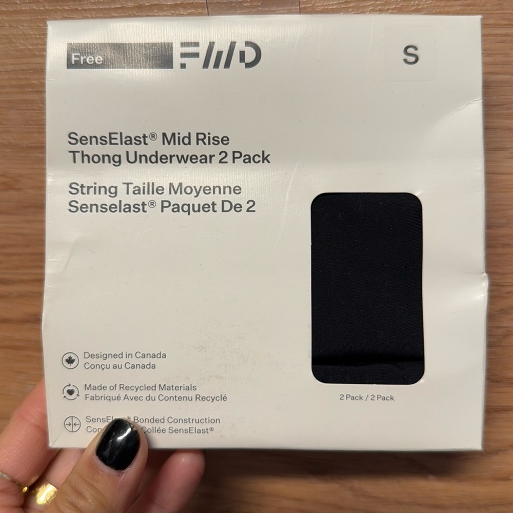 FWD thong underwear (pack of 2)
Black